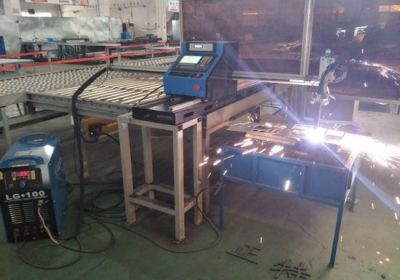 Máquina cortadora de plasma CNC de metal, con corte por plasma y llama.